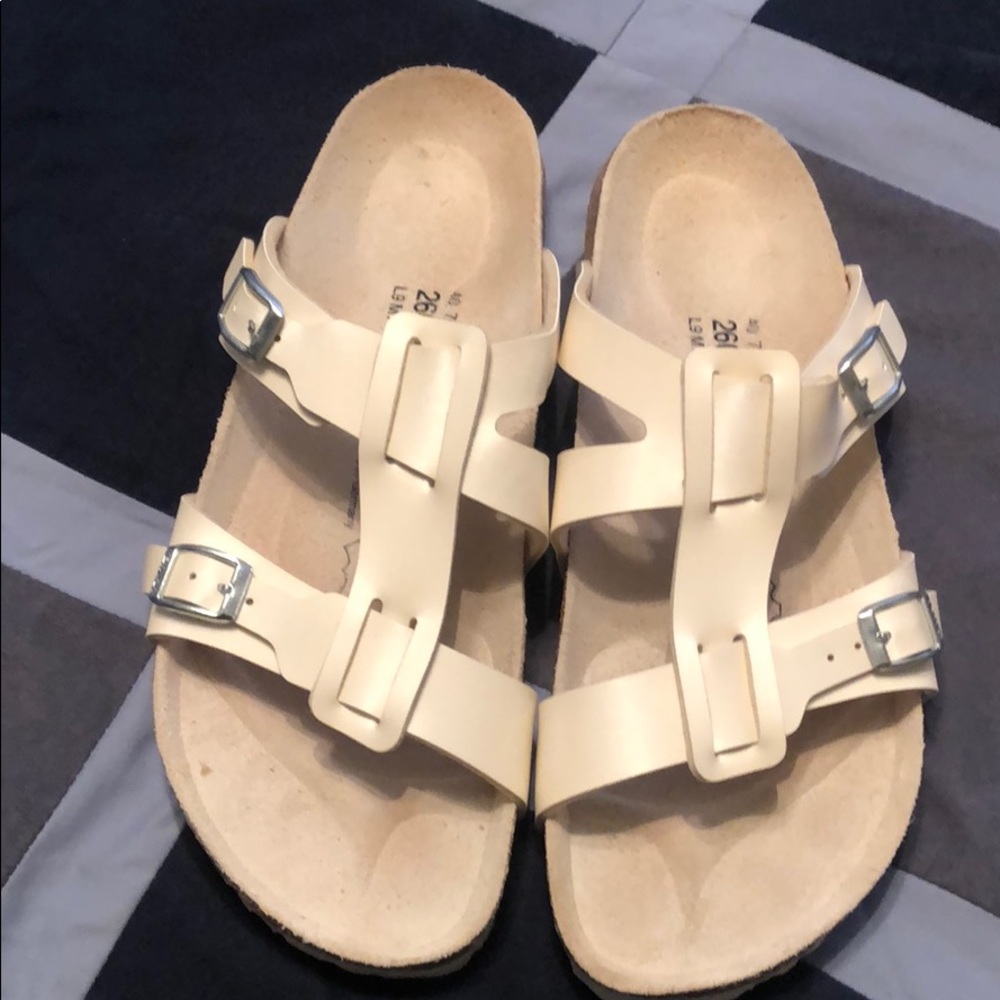 Birki’s (Birkenstock) sandals.